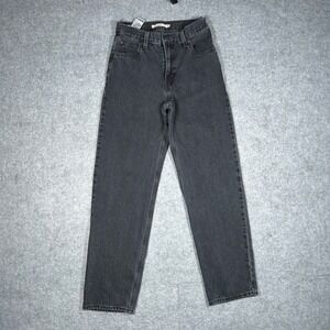 Levi's Denim Jeans Women 23x30 Black Dad Jean High Waisted Straight Leg